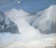 William Stott of Oldham Mountain Peak by Moonlight china oil painting artist